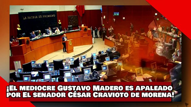 ¡VEAN! ¡El mediocre Gustavo Madero es apaleado por El senador César Cravioto de morena!
