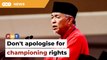 Don't be apologetic in championing Malay, Bumi rights, Zahid tells Umno