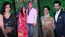 Sudhanshu Pandey with Wife, Sumona Chakravarti and many more celebs at Sonnalli Seygall's Reception