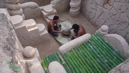 Building Temple Underground House With King Cobra Swimming Pools Part I
