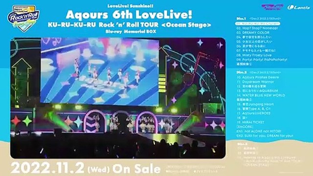 Love Live! Sunshine!! Aqours 6th LoveLive! ~KU-RU-KU-RU Rock 'n' Roll TOUR~ ＜OCEAN STAGE＞ Bande-annonce (EN)