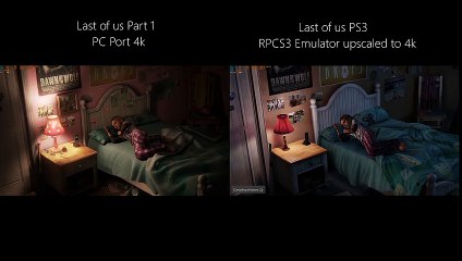Last of us Part 1 PC port vs RPCS3 Comparison