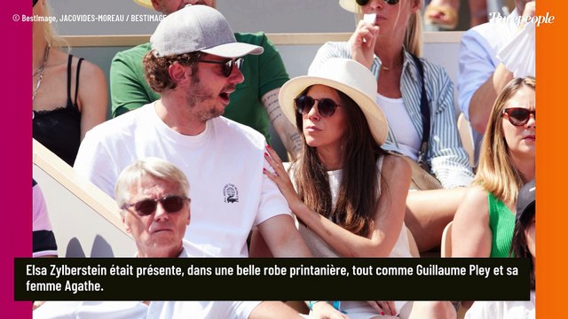 PHOTOS Guillaume Pley au cou de sa sublime femme Agathe, Elsa Zylberstein en robe printanière à Roland Garros