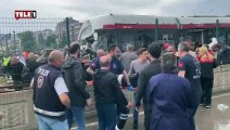 Samsun'da tramvaylar kafa kafaya çarpıştı! 14 kişi yaralandı