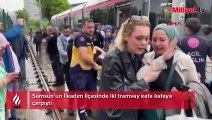 Samsun'da tramvay kazası: 1’i ağır 10 yaralı