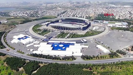 SPORTS Le stade olympique d'Atatürk vu du ciel avant la finale de la Ligue des champions