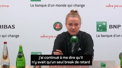 Roland-Garros - Muchova après sa victoire contre Sabalenka : "Au niveau émotions, ça a été les montagnes russes"