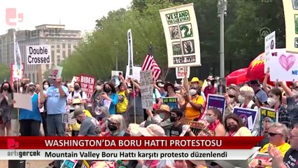 ABD'de Mountain Valley Boru Hattı projesi karşıtı protesto düzenledi