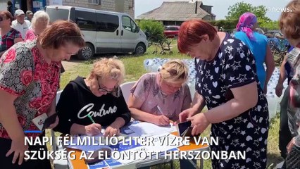 Napi félmillió liter ivóvízre lenne szükség az elöntött Herszon régióban