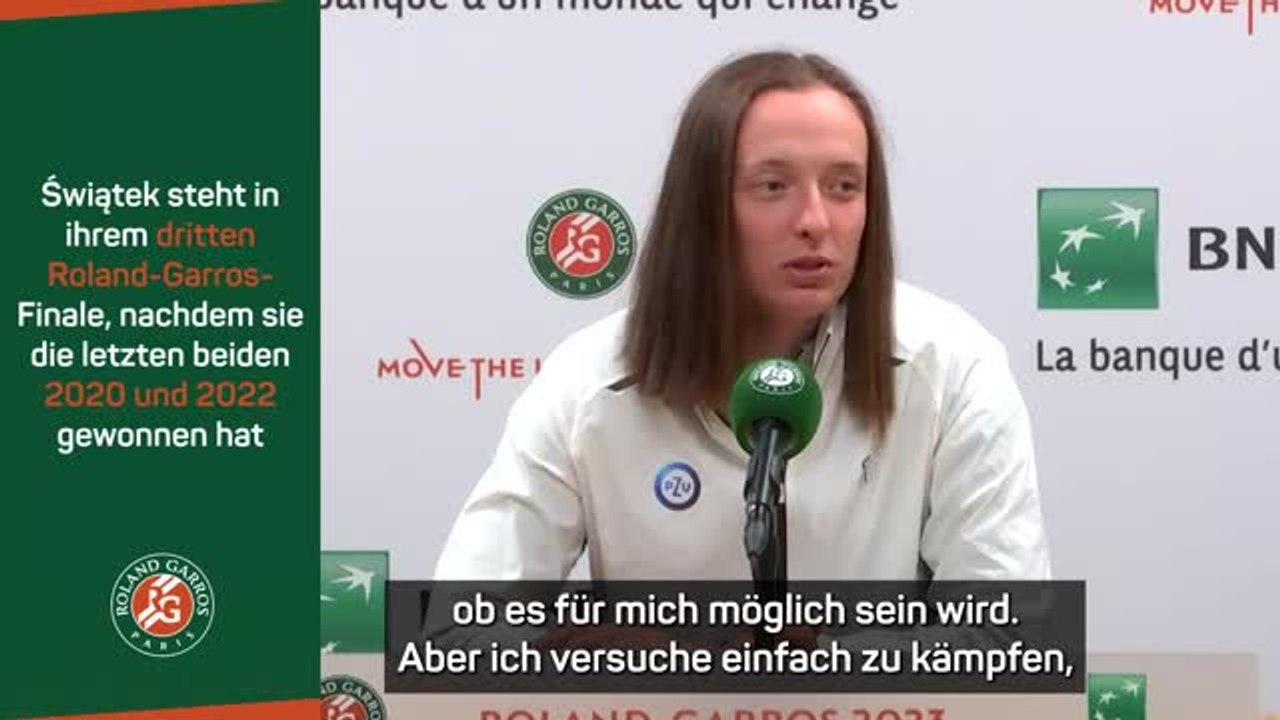 Świątek: 'Habe nicht wirklich darüber nachgedacht'
