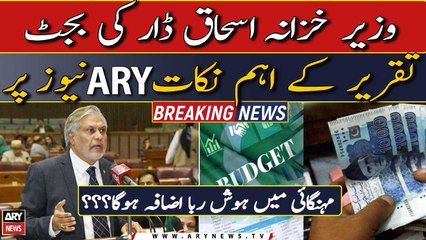 Important points of Finance Minister's budget speech on ARY News