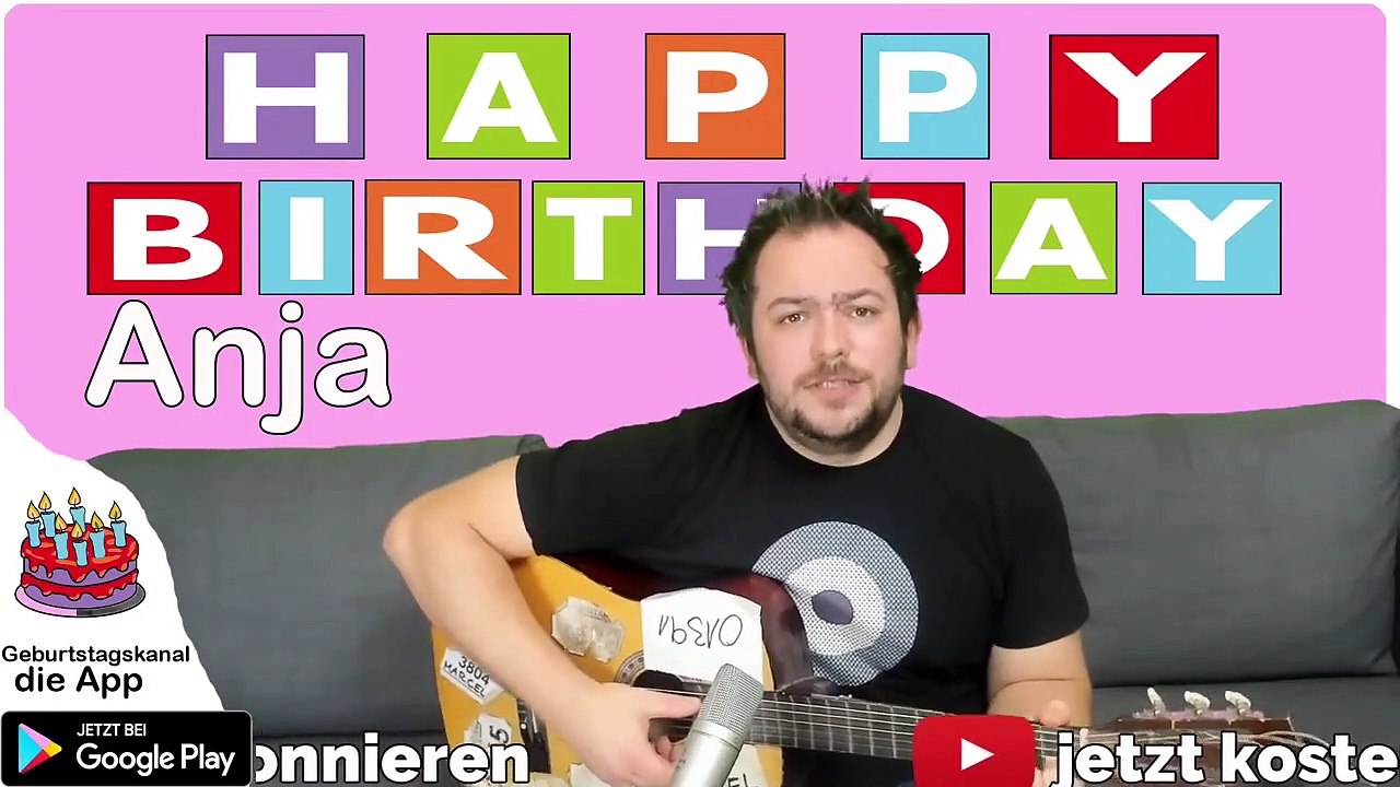Happy Birthday, Anja! Geburtstagsgrüße an Anja