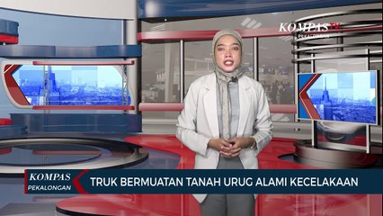 Truk Bermuatan Tanah Urug Proyek Tol Solo Jogja Alami Kecelakaan Tunggal di Klaten