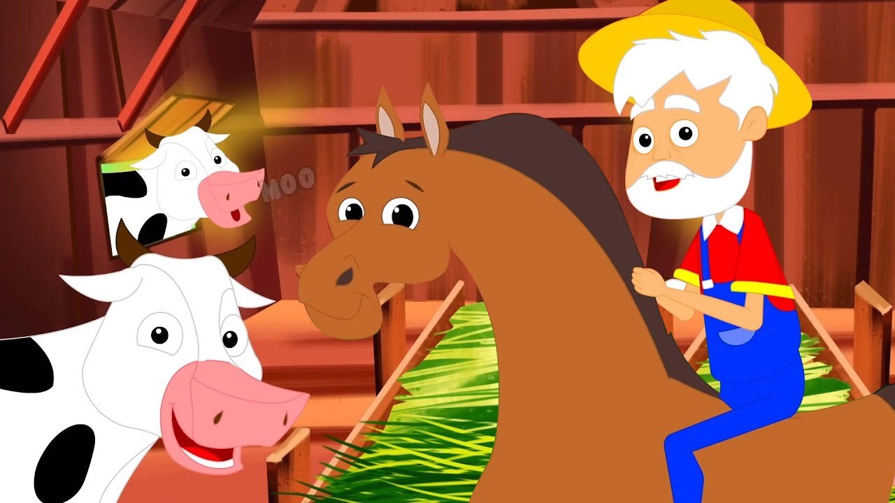 Old Macdonald Had A Farm, Animal Cartoon and Kids Rhymes - video ...