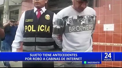 Detienen a sujeto que participó en robo de S/60 mil de una óptica en Santa Anita