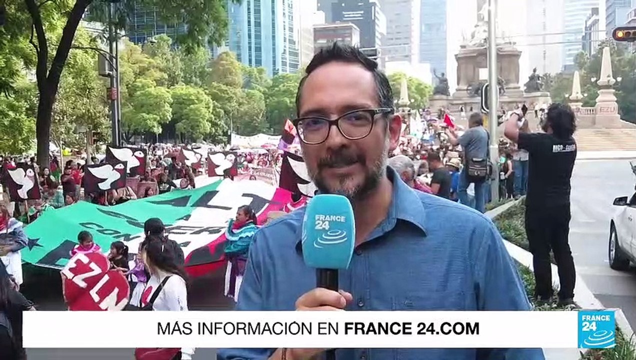 Informe desde Ciudad de México: marchas contra ataques a comunidades zapatistas de Chiapas