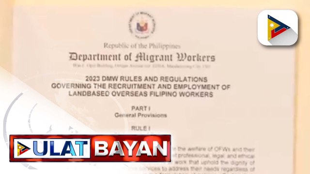 Bagong guidelines sa deployment ng land-based OFWs, inilatag ng DMW