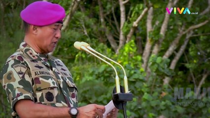 Hentakan Suara Ratusan Prajurit TNI AL Guncang Pantai Baruna