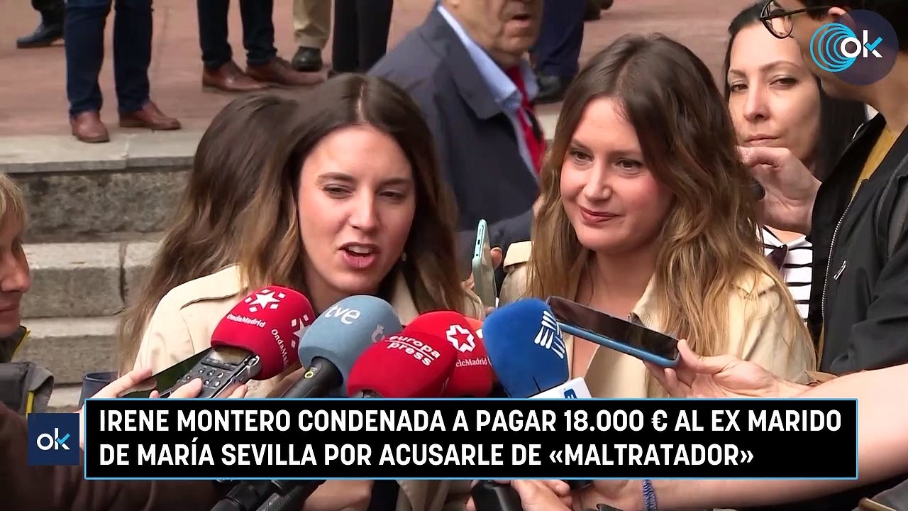 Irene Montero condenada a pagar 18.000 € al ex marido de María Sevilla por acusarle de «maltratador»