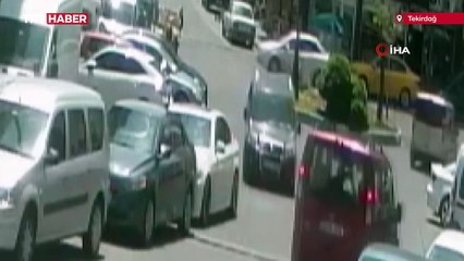 Tekirdağ'da ilginç kaza