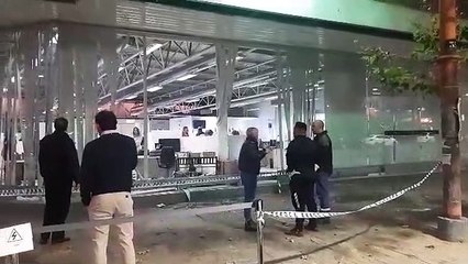 Así quedaron las vidrieras de AFIP