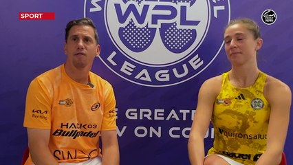 Spanish professional padel players Marta Ortega Gallego and Paquito Navarro in Dubai for World Padel League
