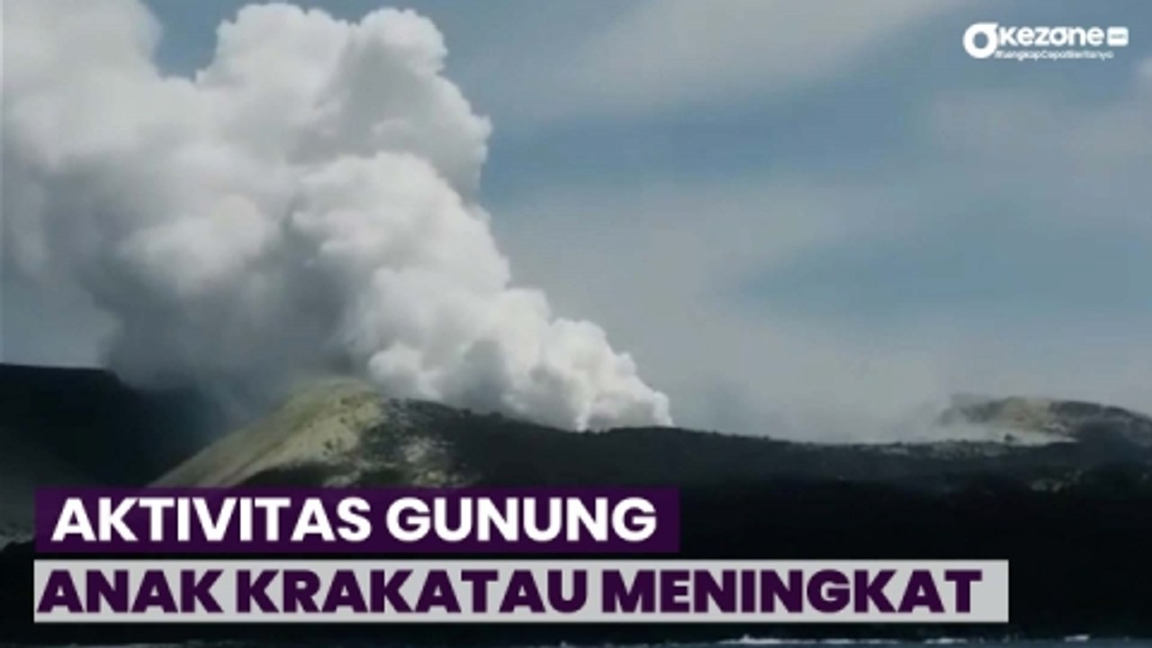 Aktivitas Gunung Anak Krakatau Meningkat, Catatkan 4 Kali Erupsi