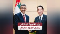 وزير الخارجية الإماراتي يلتقي نظيره الياباني