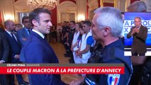Emmanuel Macron est arrivé à la préfecture de police d'Annecy