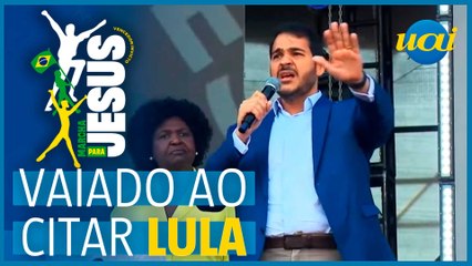 Ministro da AGU é vaiado ao citar Lula na Marcha para Jesus