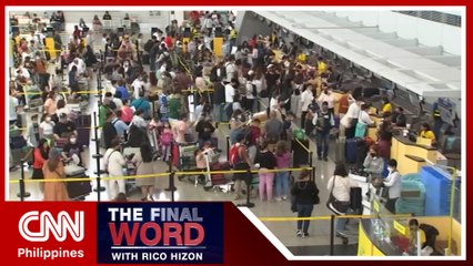Long lines greet travelers at NAIA 3 immigration area