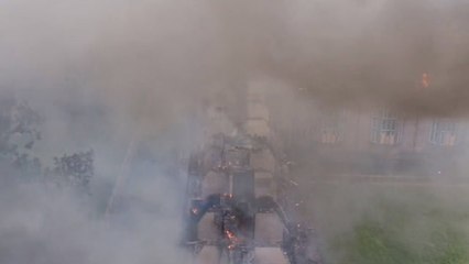 Major fire in Newcastle destroys listed halls of residence