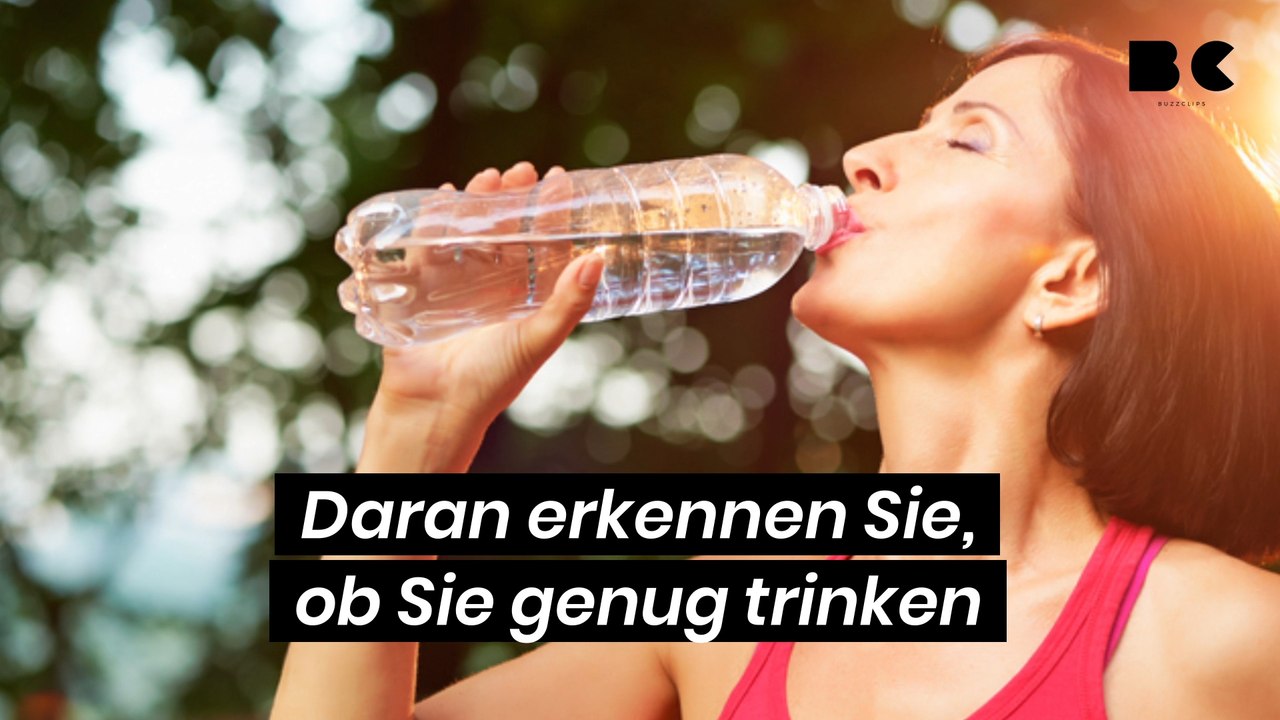 Daran erkennen sie, ob sie genug trinken