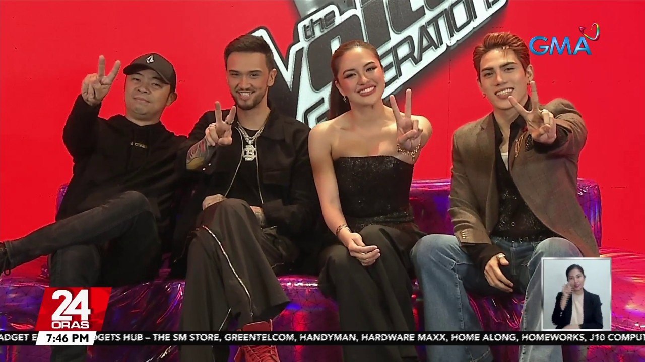 "The Voice Generations" coaches, kilalanin 24 Oras video Dailymotion