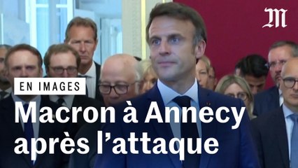Attaque au couteau à Annecy : Macron félicite les secours et Henri, qui a poursuivi l'assaillant