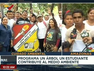 En el edo. Amazonas se celebra el aniversario del programa Un Árbol un Estudiante