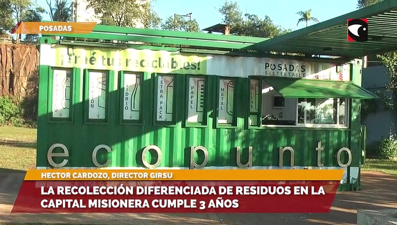 La recolección diferenciada de residuos en la capital misionera cumple 3 años