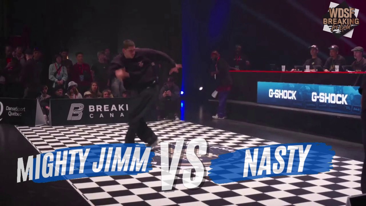 BBOY MIGHTY JIMM VS BBOY NASTY | TOP 16 | WDSF BREAKING FOR GOLD MONTREAL 2023