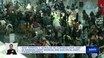 NAIA Terminal 3, nawalan ng kuryente dahil daw sa naiwang gamit matapos ang electrical audit; 7 flight naantala | Saksi