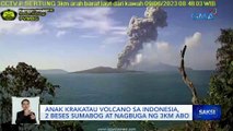 Anak Krakatau Volcano sa Indonesia, 2 beses sumabog at nagbuga ng 3km abo | Saksi