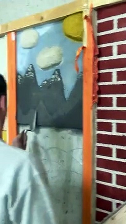 Un enduit décoratif avec des colorants diffèrents