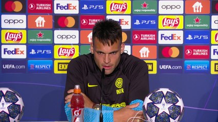 Inter's Lautaro Martinez, Matteo Darmian and Hakan Calhanoglu  on Man City UCL final