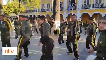 Policía realizó deporte al ritmo de zumba