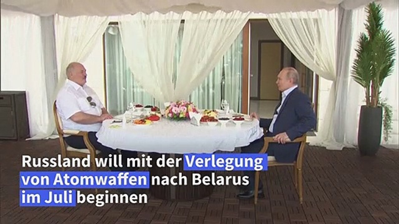 Putin: Verlegung von Atomwaffen von Russland nach Belarus soll im Juli starten