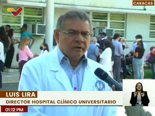 Director del Hosp. Universitario de Caracas Luis Lira, comentó que el proceso es rápido y sencillo