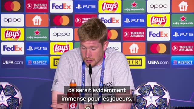 Finale - De Bruyne : "Ce serait quelque chose d'extraordinaire"