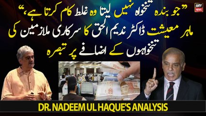 Jo Banda Tankha Nahi Leta Wo Galat Kaam Karta hai,Economist Dr. Nadeem ul Haque