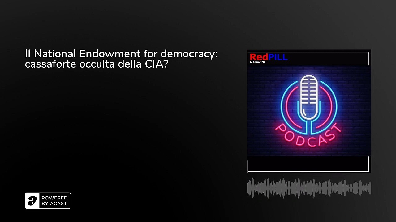 Il National Endowment for Democracy: cassaforte occulta della CIA?_