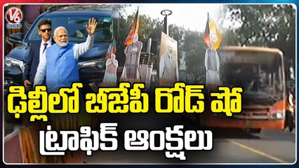 PM Modi To Hold Grand Roadshow In Delhi Ahead Of Mega BJP Meet | V6 News