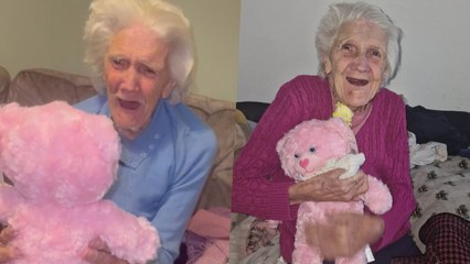 Grandma Hears Late Daughters Voice Wishing Her Happy Birthday In Teddy Bear | Happily TV